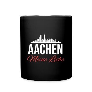 Aachen Deutschland Aachener Dom Germany - Tasse einfarbig - Schwarz - Vorne