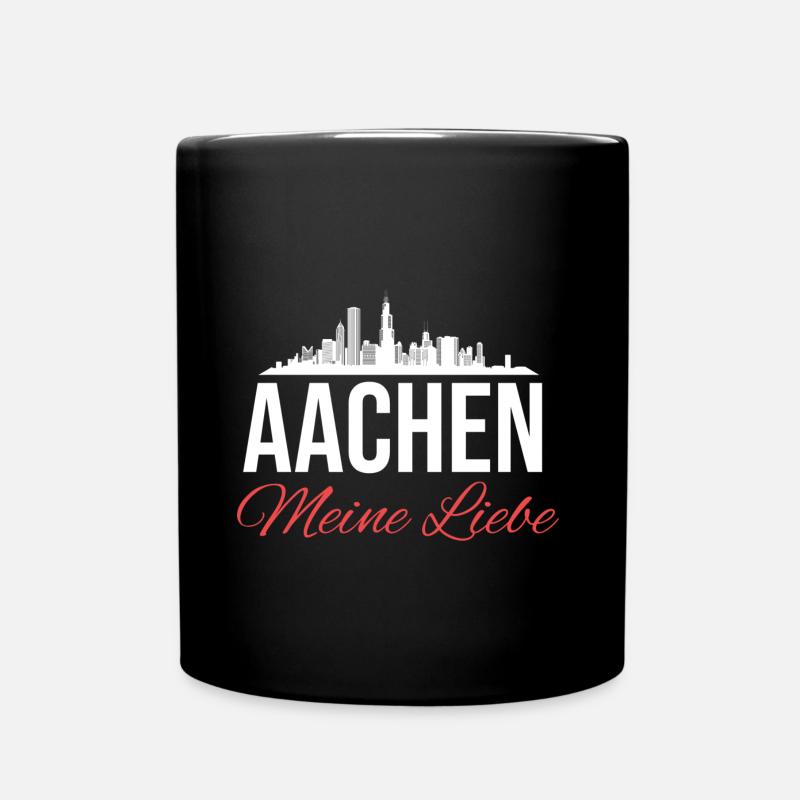 Aachen Deutschland Aachener Dom Germany - Tasse einfarbig - Schwarz