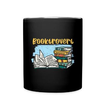 Lesen ist magisch Bücher lesen Buch lesen - Tasse einfarbig - Schwarz - Vorne