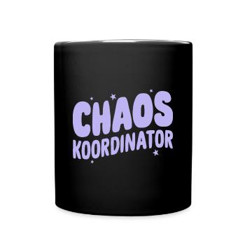 Chaos-Koordi Projektmanager Organizer Held - Tasse einfarbig - Schwarz - Vorne