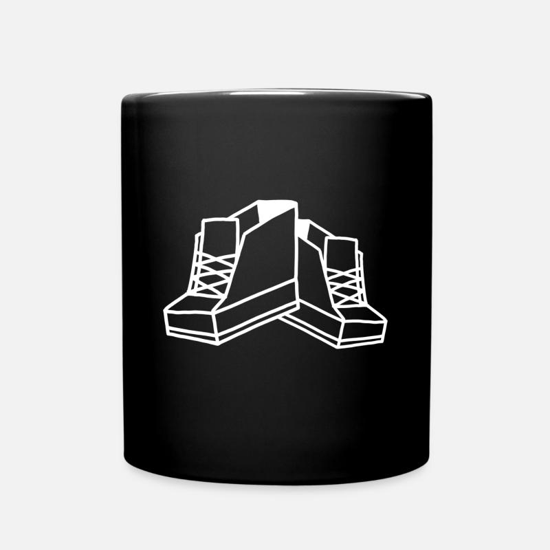Turnschuhe Schuhe - Tasse einfarbig - Schwarz