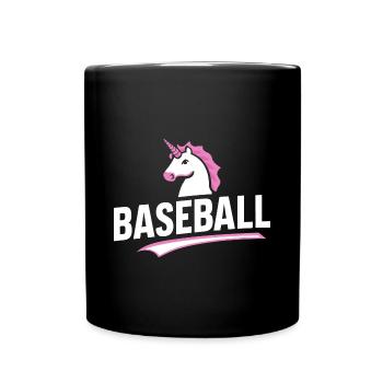 Baseball-Einhorn T-Shirt Kinder Spielzeug Magie - Tasse einfarbig - Schwarz - Vorne