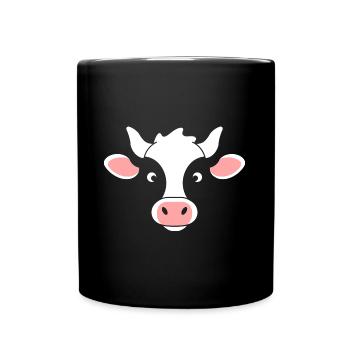 vache - Mug uni - noir - Devant