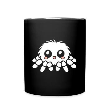 Spinne - Tasse einfarbig - Schwarz - Vorne