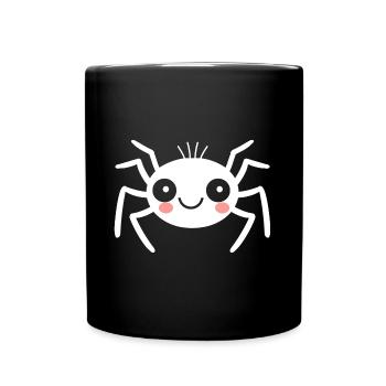 Spinne - Tasse einfarbig - Schwarz - Vorne
