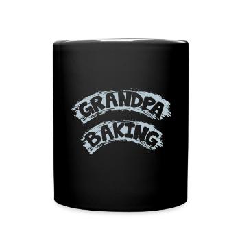 Grand-père fait de la pâtisserie - notre grand-père fait de la pâtisserie pour nous - Mug uni - noir - Devant