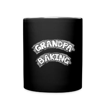 Grand-père fait de la pâtisserie - notre grand-père fait de la pâtisserie pour nous - Mug uni - noir - Devant