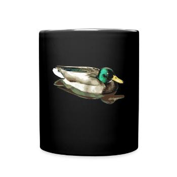 Le canard sauvage ou le canard colvert est distinctif - Mug uni - noir - Devant