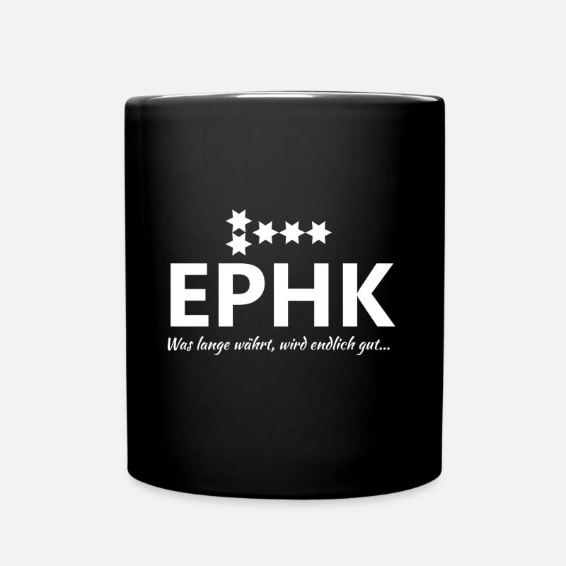 Erster Polizeihauptkommissar Geschenk Beförderung - Tasse einfarbig - Schwarz