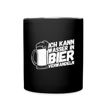 Brauerei Brauer Brauen Bier - Tasse einfarbig - Schwarz - Vorne
