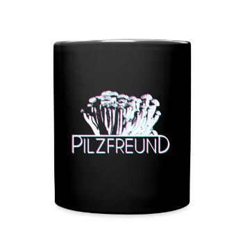 Pilze Bunt - Tasse einfarbig - Schwarz - Vorne
