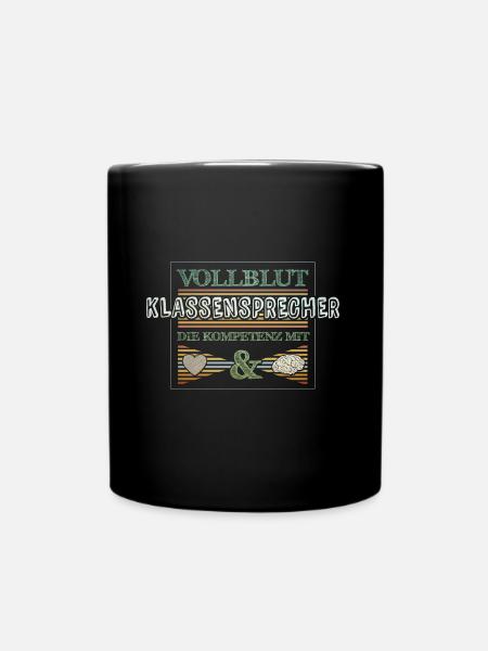 Klassensprecher - Tasse einfarbig - Schwarz