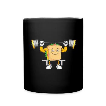 Sandwich Bodybuilding Fitness Gym Gift - Full Colour Mug - black - Front
