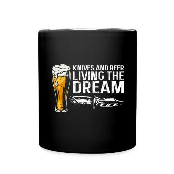 Father and Messerasmmler Messerfan Papa Design - Full Colour Mug - black - Front