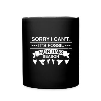 Fossil Archaeology Design Fossils Fossil Hunters - Full Colour Mug - black - Front
