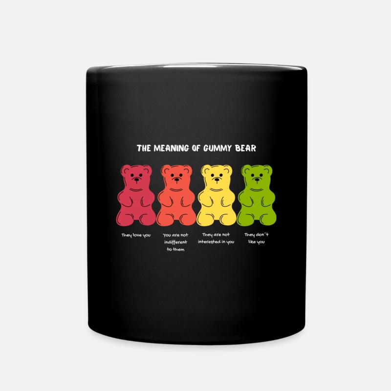 Gummibär - Tasse einfarbig - Schwarz