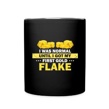 Gold Digger Gold Panning Gold Mining Designs - Full Colour Mug - black - Front