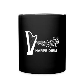 Conception de harpe pour harpiste et joueur de harpe - Mug uni - noir - Devant