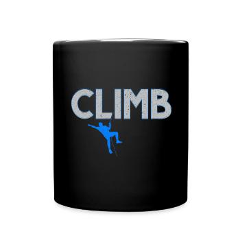 Boulderer Escalade Alpinisme Bloc - Mug uni - noir - Devant