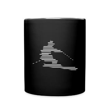 Ski - (22) - Mug uni - noir - Devant