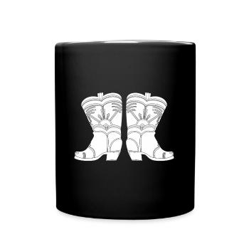 western boots - Tasse einfarbig - Schwarz - Vorne
