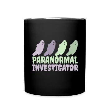 Geisterjagd Paranormal Investigator - Tasse einfarbig - Schwarz - Vorne