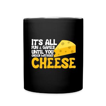Amateurs de Gouda pour Gouda fumé - Mug uni - noir - Devant