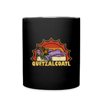 Quetzalcoatl Axolotl Mexique Divinité Aztèque - Mug uni - noir - Devant