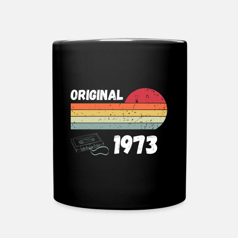 Original 1973 Retro Kassette 50. Geburtstag - Tasse einfarbig - Schwarz