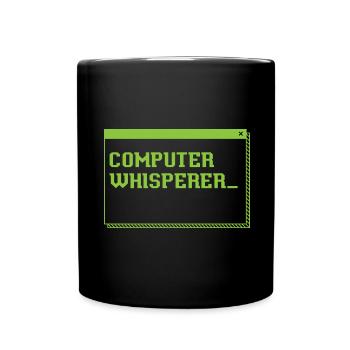 Computer Whisperer Information Technology - Tasse einfarbig - Schwarz - Vorne
