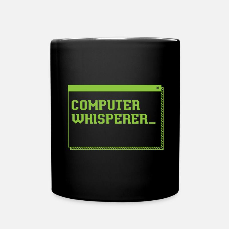 Computer Whisperer Information Technology - Full Colour Mug - black