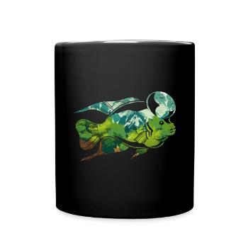 Nature Mountain Fishing Animal Fishing Gift Fish - Full Colour Mug - black - Front