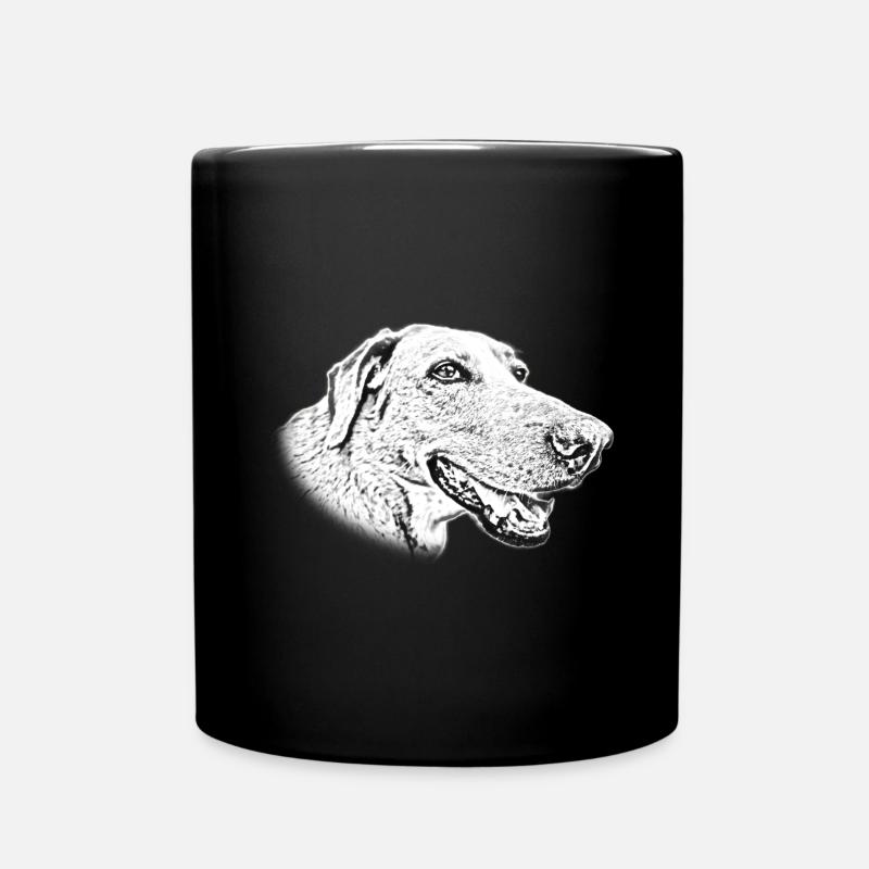 Happy Dog - Full Colour Mug - black