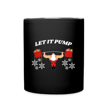 Laissez-le pomper Noël - Mug uni - noir - Devant