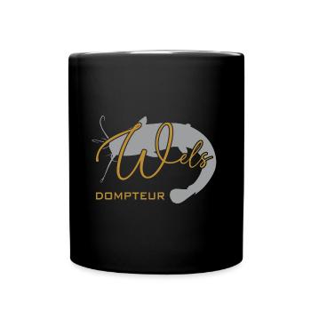 Welsdompteur Welsflüsterer Welsangler - Tasse einfarbig - Schwarz - Vorne