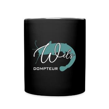 Welsdompteur Welsflüsterer Welsangler - Tasse einfarbig - Schwarz - Vorne