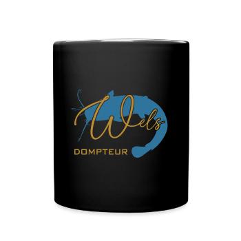 Welsdompteur Welsflüsterer Welsangler - Tasse einfarbig - Schwarz - Vorne