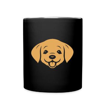Small dog humor labrador - Full Colour Mug - black - Front