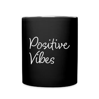 Positive Vibes - Full Colour Mug - black - Front