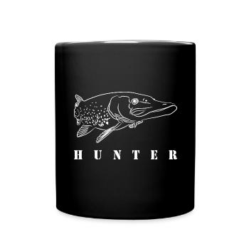 Hecht - Tasse einfarbig - Schwarz - Vorne