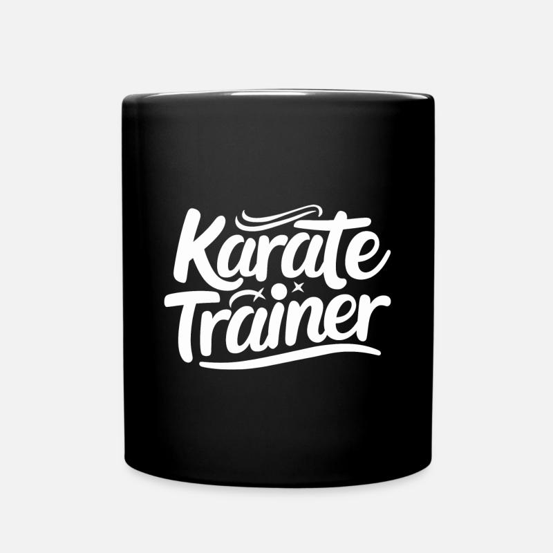 Karate-Trainer Shirt Kampfkunst Meister Geschenk - Tasse einfarbig - Schwarz