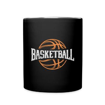 Basketballspieler Slam Dunk Fanartikel Geschenk - Tasse einfarbig - Schwarz - Vorne