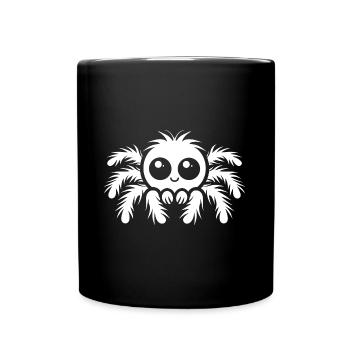 araignée - Mug uni - noir - Devant