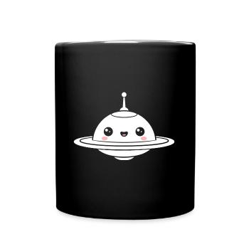 flying saucer - Full Colour Mug - black - Front