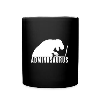 Admin Administrator Computer Science Computer - Full Colour Mug - black - Front