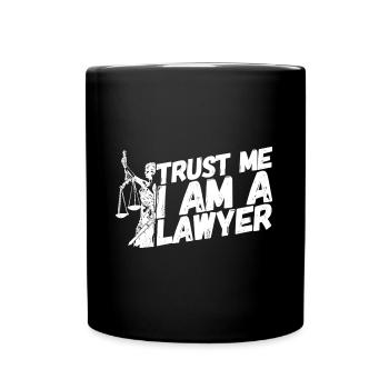 Avocat droit juge loi - Mug uni - noir - Devant