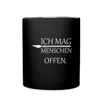 Medizinstudent Physikum Arzt - Tasse einfarbig - Schwarz - Vorne