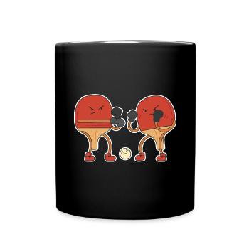 Table tennis Power burst table tennis bat - Full Colour Mug - black - Front