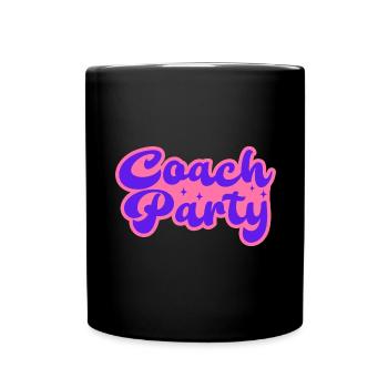 Coach Party Mentor Trainer Coaching Blogger - Full Colour Mug - black - Front
