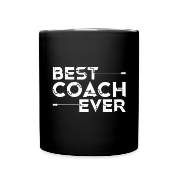 Best Coach Ever Influencer Mentor Mindset Blogger - Full Colour Mug - black - Front